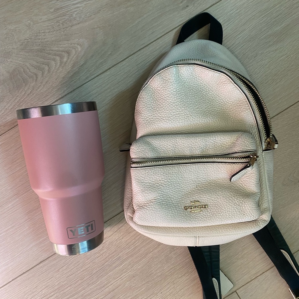 Coach Cream Mini Backpack
